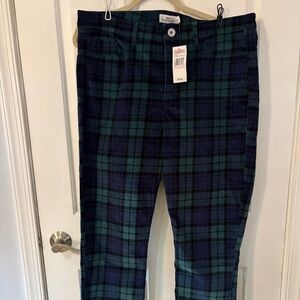Vineyard Vines Blackwatch Plaid Corduroys size 32/14  NWT
